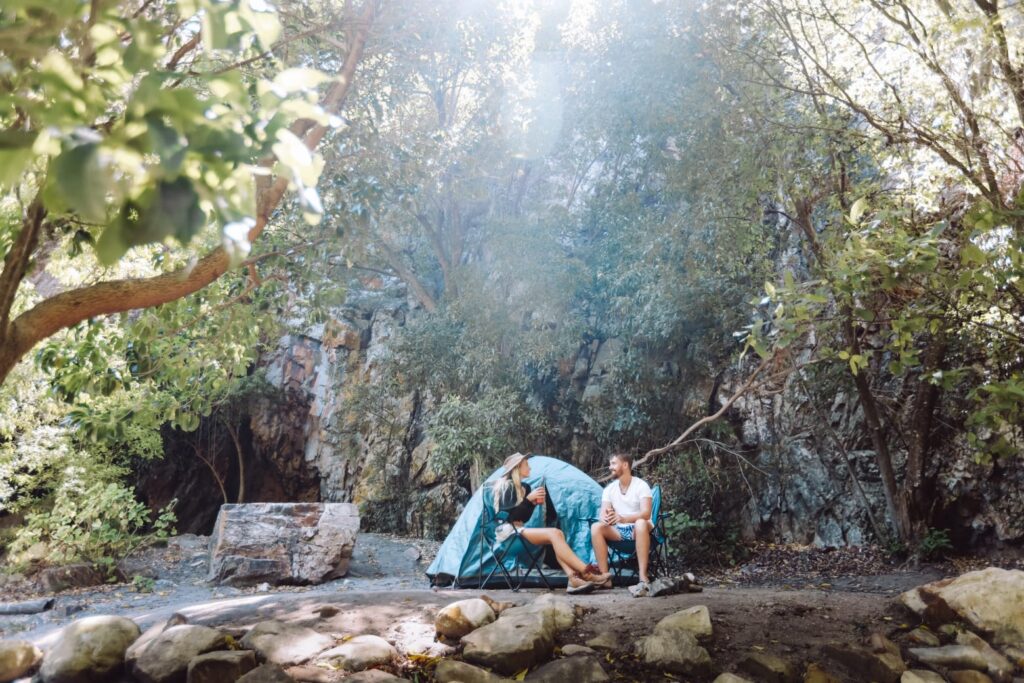 Tent in bush camp Home